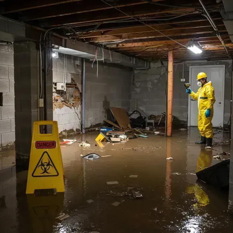 Flooded Basement Electrical Hazard in Ames Lake, WA Property